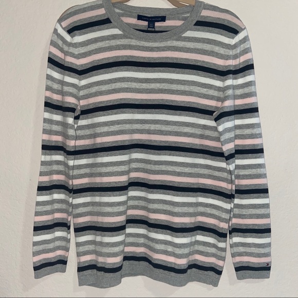 Tommy Hilfiger multicolored stripped sweater - Picture 1 of 4